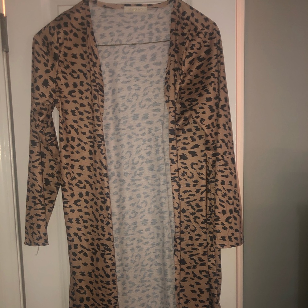 Light cheetah print jacket